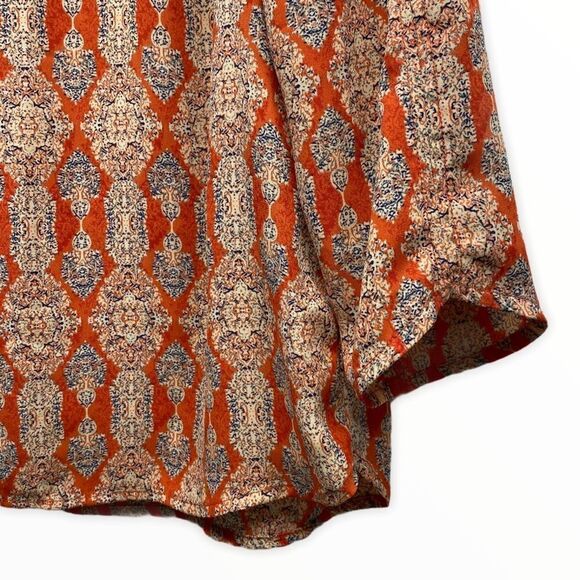 The Limited | Orange & Blue Printed Blouse - Picture 4 of 5